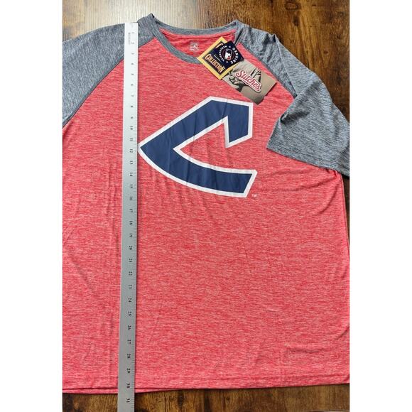 Stitches Cooperstown Collection XL Polyester MLB Heather Red Raglan Tee โ NWT - Picture 7 of 8